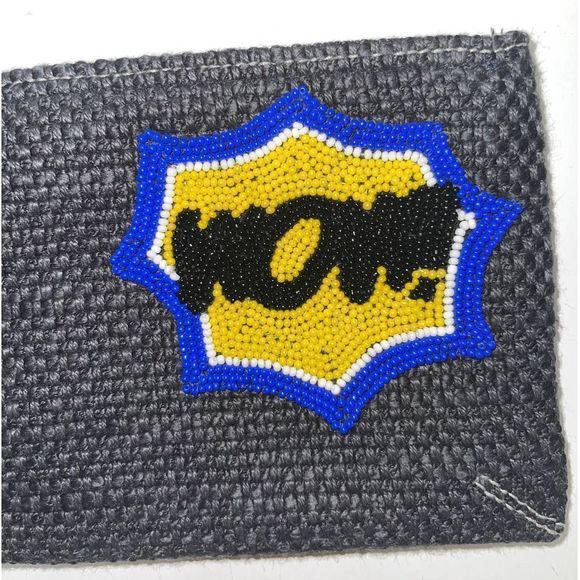 Rim N Roll Cloth and Hand‎ Beaded Wow Pouch Clutch - Picture 4 of 5
